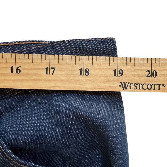 VTG Wranglers 70s Jeans Mens 38x30 Blue Denim Dark Wash Straight leg Western - Picture 4 of 9